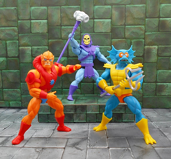 Masters of the Universe Origins (سریال انیمیشن): Stratos and Mer-Man توسط Mattel ساخته شده است.